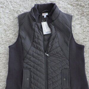 NWT LuLaRoe Hunter Quilted Vest Cabin Core Grey # 624-16 Collar Pocket Size XL